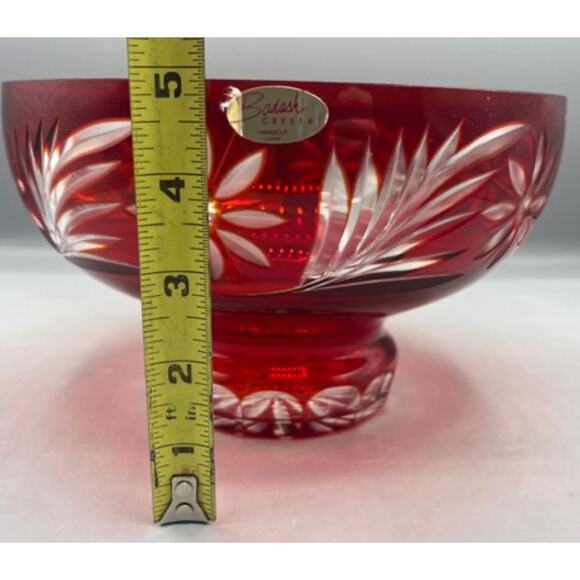 Badash Hand Cut Crystal Footed Bowl
5”H x 8”D W/Tag - Picture 4 of 7
